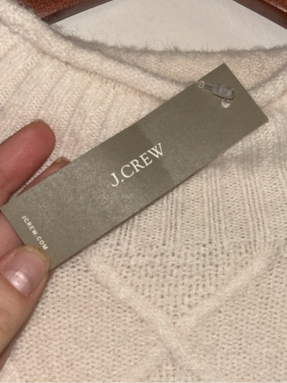 🪿 {J. Crew Mock Cable knit Sweater - Picture 7 of 12